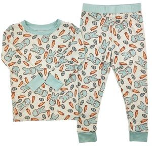 Little One Shop Cottontails and Carrots bamboo pajama set, 5t